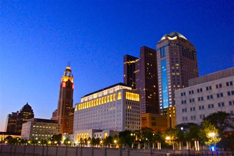 Dusk At Scioto Mile Amanda Hamman Let S Make Something Pretty