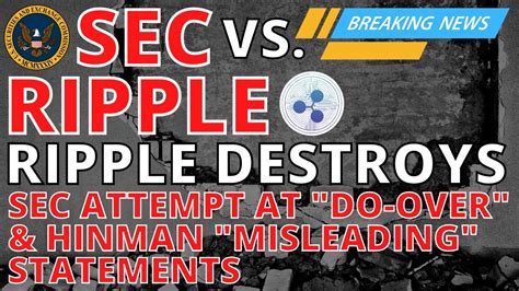 Xrp Ripple Breaking News Today 🚨 Ripple Destroys Sec Motion For