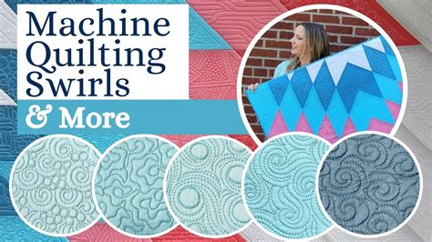 Machine Quilting Swirl Designs Fillers Free Motion Challenge Quilting