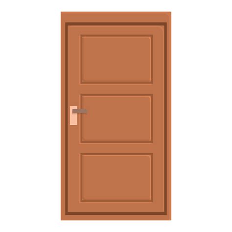 Ajar Door Icon Cartoon Vector Home Exterior Vector Art At