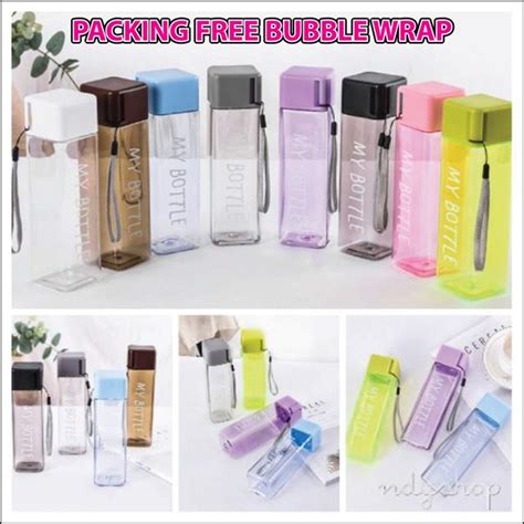 Jual TERMURAH MY BOTTLE PERSEGI FREE PACKING BUBBLE BOTOL MINUM KOTAK