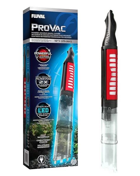 Fluval 11077 ProVac Powered Aquarium Gravel Cleaner With LED For Sale