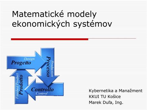 Ppt Matematick Modely Ekonomick Ch Sy St Mov Powerpoint Presentation