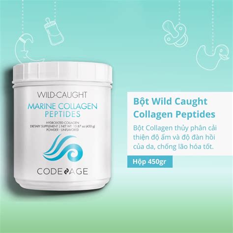 [genuine] Code Age Wild Caught Marine Collagen Peptides Hydrated Collagen Powder 450g Shopee