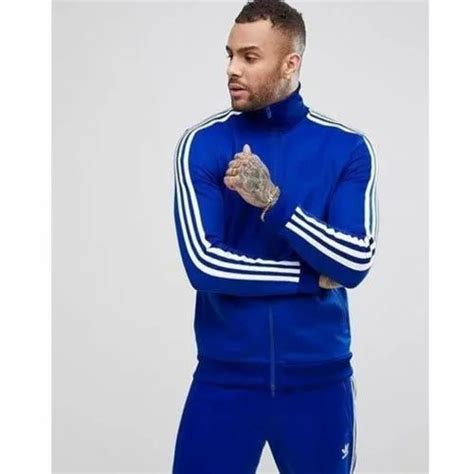 Full Sleeves Blue Men Super Poly Tracksuit Size S Xxl At Rs 550 Piece