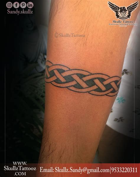 30 Amazing Wrist Band Tattoo Designs Done At Skullz Tattooz Wrist