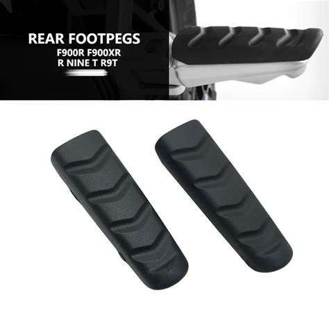 Motorcycle Rear Footrest Foot Peg Footpegs Plate Rubber Cover For BMW