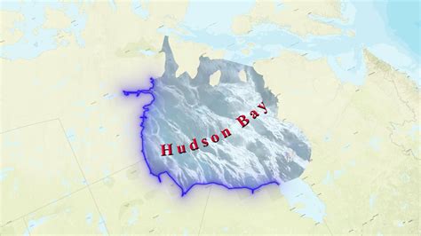 Hudson Bay Map 32308607 Stock Video At Vecteezy