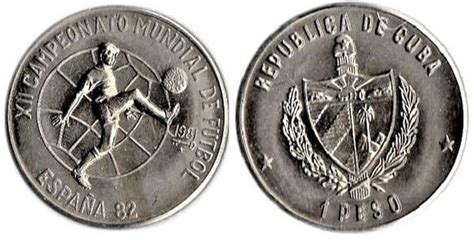 Peso Xii Campeonato Mundial De F Tbol Espa A From Cuba Coin Value