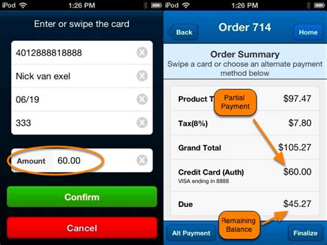 Accept Payment For Pos Orders Via Ios App Retailops