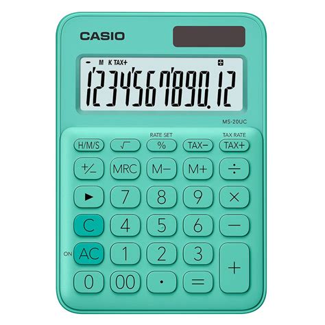 CALCULADORA DE ESCRITORIO CASIO MS 20UCLB 12 DÍGITOS MAYC Suministros