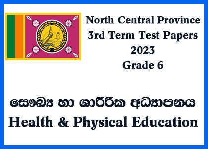 2023 Grade 6 Health Physical Education Term Test Papers Sri Lanka