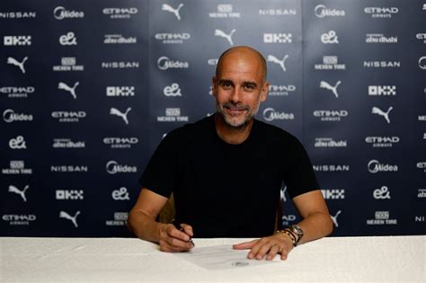 Pep Guardiola Signs New Man City Contract