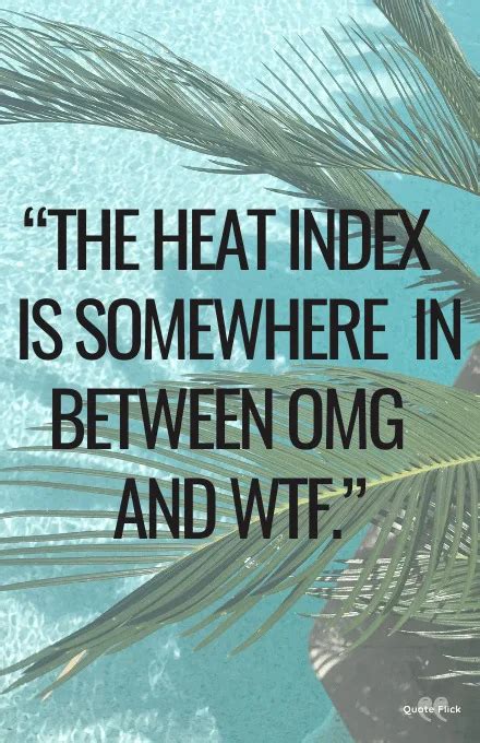 Hot Weather Quotes To Provide Fun In High Temperatures