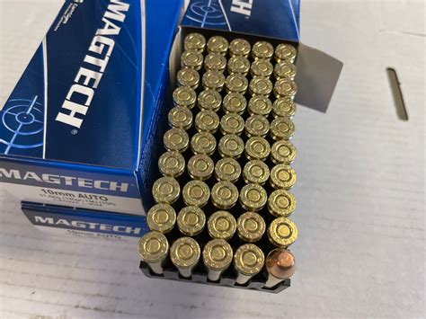 200 ROUNDS Magtech 10A Range Training 10mm Auto 180 Gr Full Metal