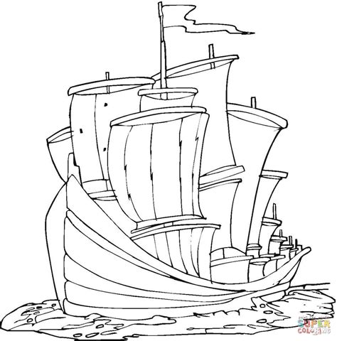 Christopher Columbus Ships Coloring Pages at GetColorings.com | Free printable colorings pages ...