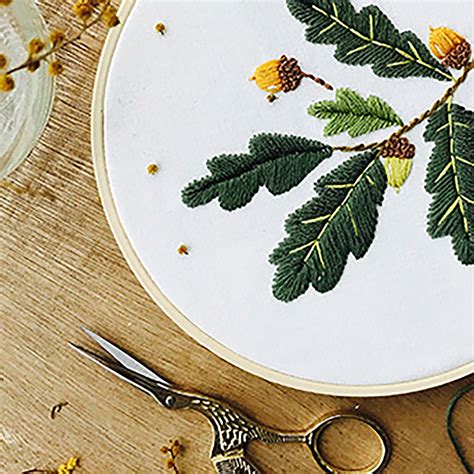 Plant Embroidery Starter Kit With Pattern And Etsy