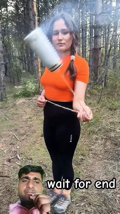 Shock😱 Girl Uses Cow Poop🐄💩camping Survival Bushcraft Outdoors