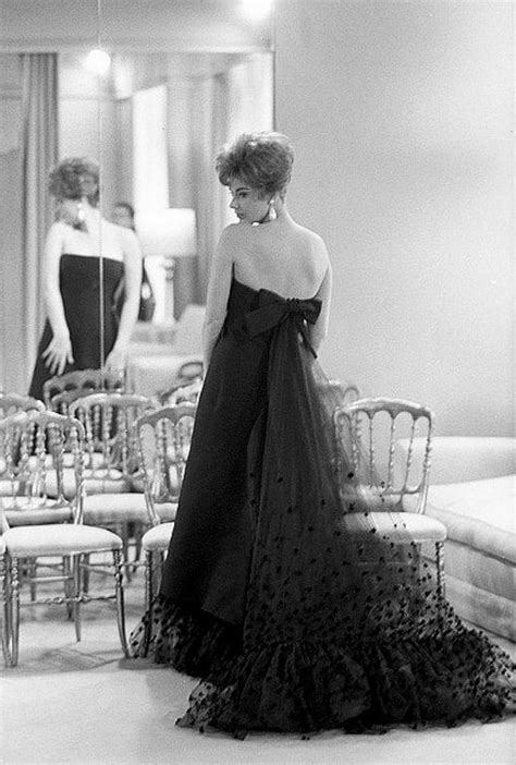 Actress Sylva Koscina In Evening Gown By Roberto Capucci In His