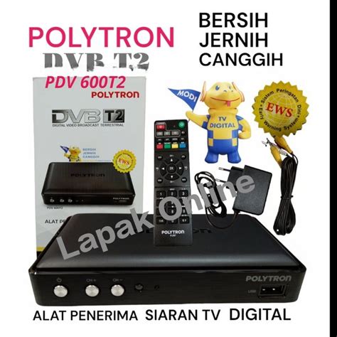 Jual Set Top Box POLYTRON PDV 600T2 STB POLYTRON DIGITAL TV ORIGINAL Di