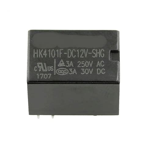 5 Stück Relais HK4101F-DC3V DC5V DC9V DC12V DC24V-SHG 5PIN 3A/250VAC 3A ...