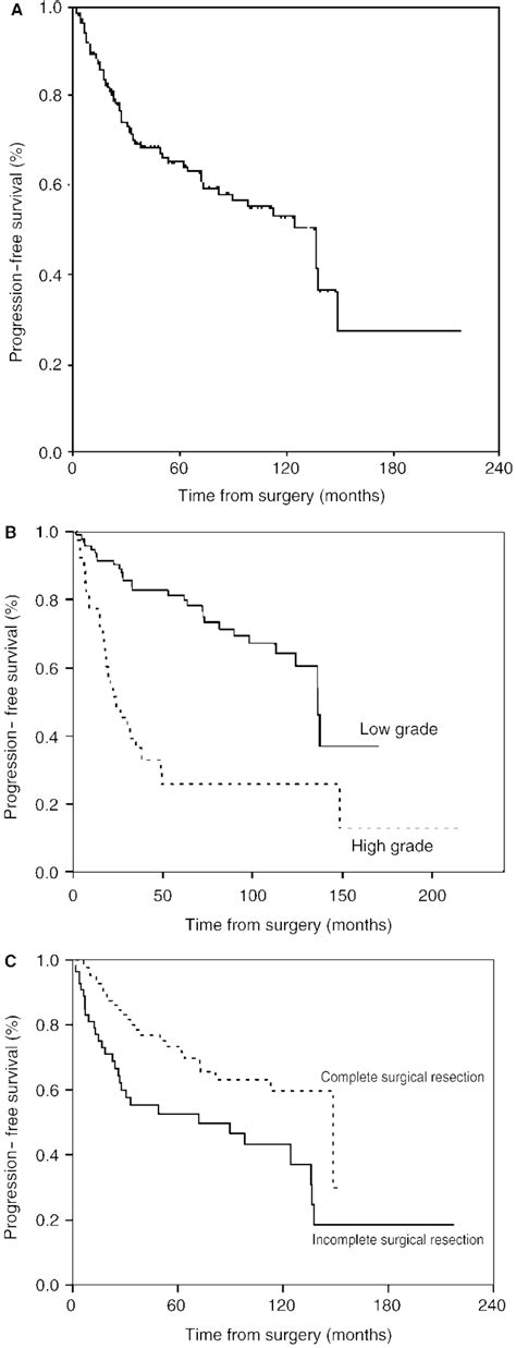 A Kaplan Meier Progression Free Survival Curve For The Entire