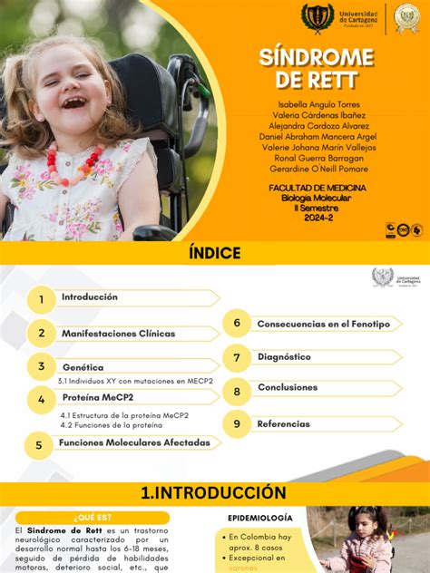 Síndrome De Rett Tempo De Vida - Síndrome de Rett: Genética y Diagnóstico | PDF | Mutación | La ...