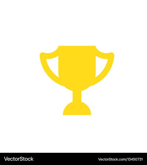 Winner Cup Isolated Icon In Royalty Free Vector Image