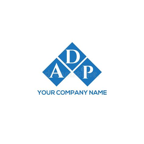 ADP Letter Logo Design on BLACK Background. ADP Creative Initials ...