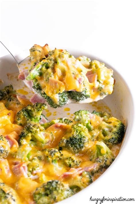 The Best Keto Ham And Broccoli Casserole With Cheese