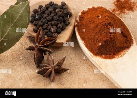 Detail Of Star Anise And Other Spices Stock Photo Alamy