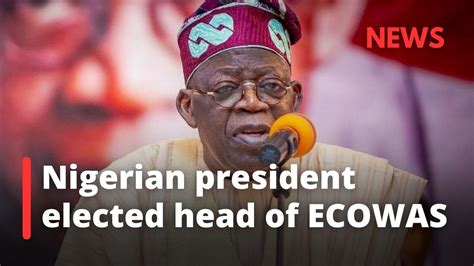 Nigerian President Bola Tinubu Elected Head Of Ecowas Youtube