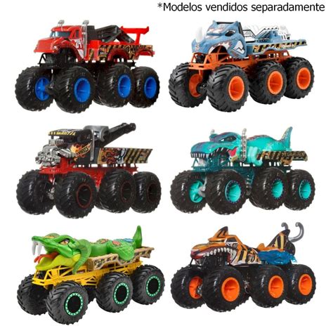 Monster Trucks Big Rigs Caminhão Reboque Hot Wheels Mattel Shopee Brasil