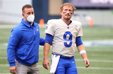 Rams QB John Wolford leaves stadium in ambulance after frightening ...