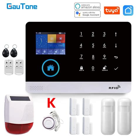 Gautone Smart Home Wifi Gsm Alarm System For Home With Motion Sensor