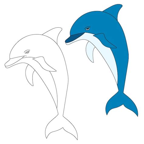 Les Dauphins Clipart Les Animaux Aquatiques Et Marins Clipart Vecteur