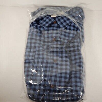 Goodthreads Men S Sz Xxl Standard Fit Brushed Flannel Shirt Navy Blue