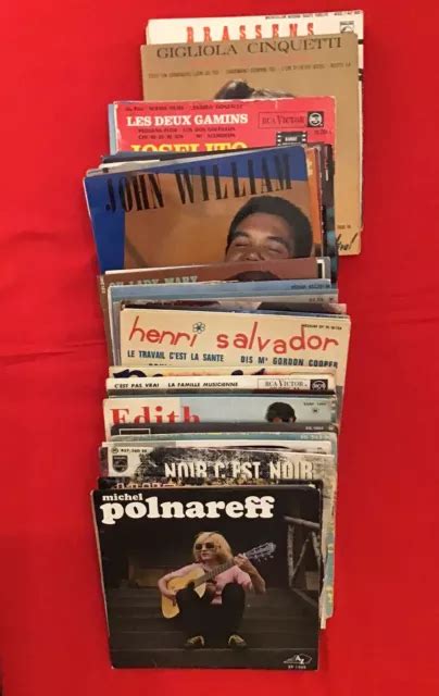 Lot De 41 Disques Vinyl 45 Tours Eur 19 00 Picclick Fr