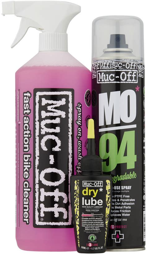 Muc Off Wash Protect Dry Lube Kit Fahrrad Pflege Set Bike Components