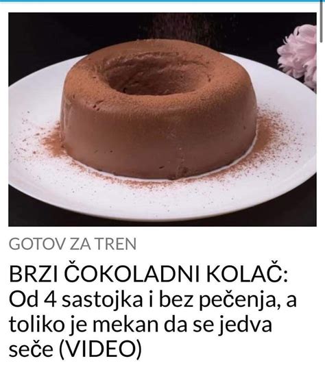 Pogledajte Recept Za Najmekaniji Cokoladni Kolac Bez Pecenja Strong Woman