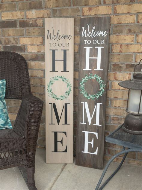 Welcome to Our Home Sign Wood Farmhouse Sign Welcome Sign - Etsy