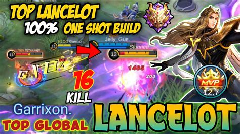 16 KILLS FAST HAND LANCELOT BEST BUILD 2023 Top Global Lancelot