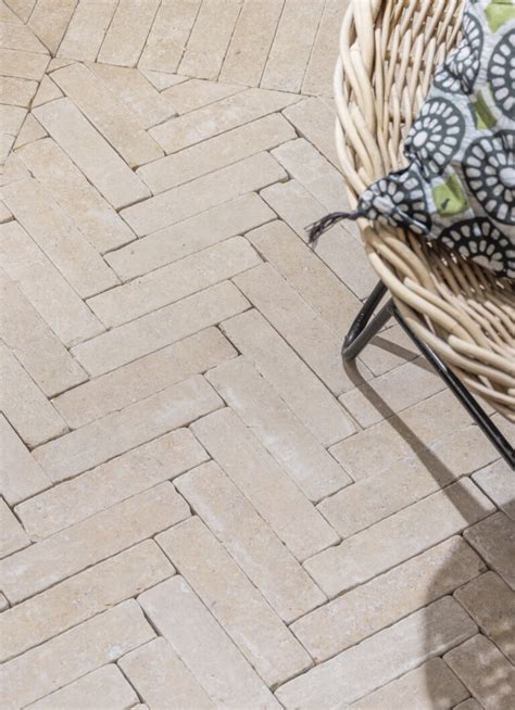 Dijon Blend Tumbled Outdoor Limestone Cobble Shop Now