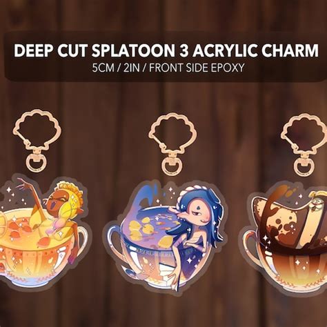 Keychain Charms Deep Cut Splatoon 3 Inspired Shiver Frye Etsy