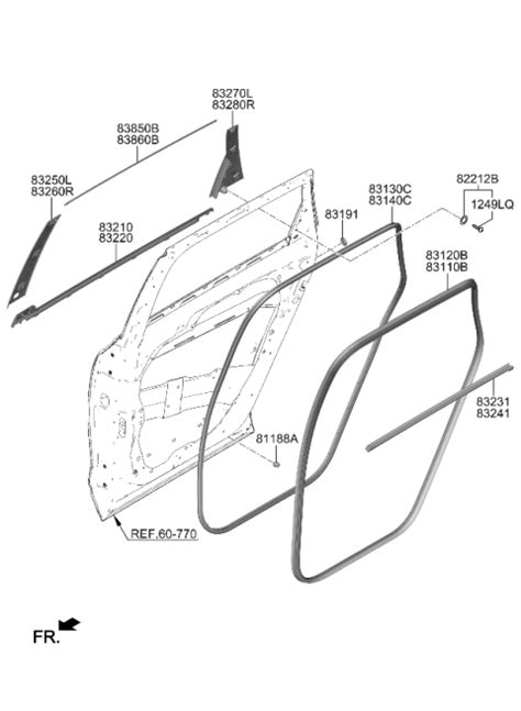 Rear Door Moulding 2023 Kia Telluride