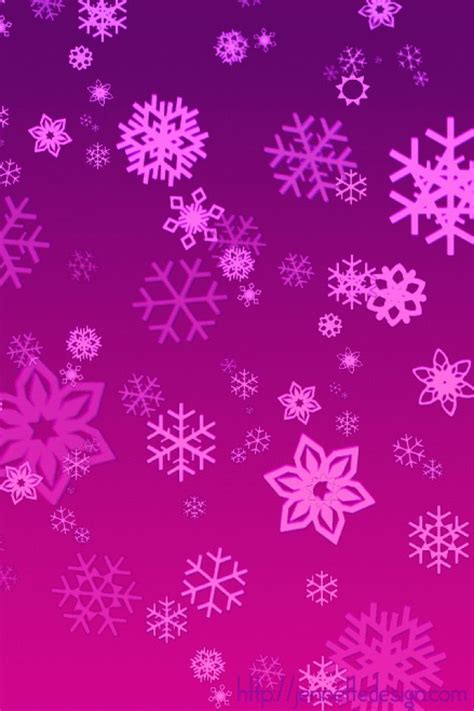 Pink Snowflake Wallpaper For Phone