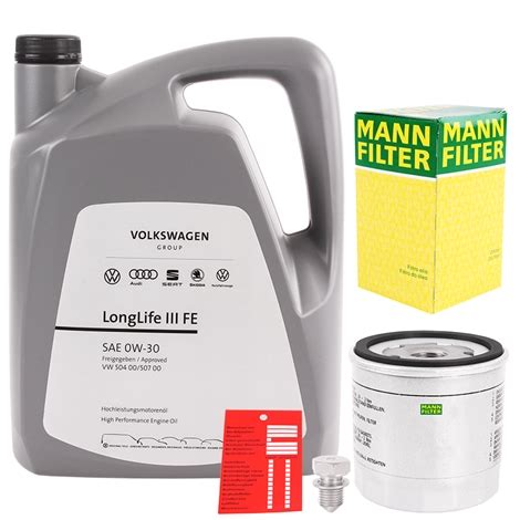 Mann Filter Ölfilter Schraube VW 0W 30 Longlife 3 Öl Autoteile