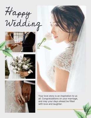 Free Wedding Collage Templates - Venngage