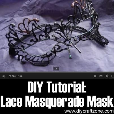 DIY Craft Zone DIY Lace Masquerade Mask - DIY Craft Zone