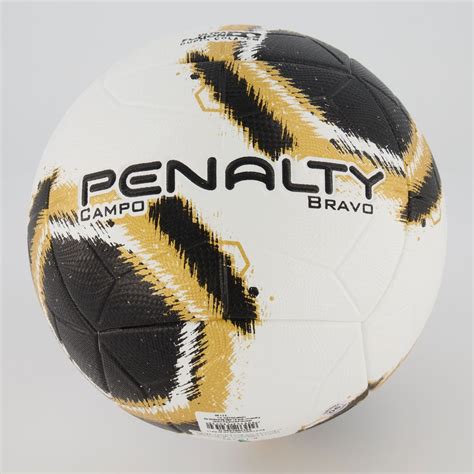 Bola Penalty Bravo XXI Campo Branca E Preta FutFanatics